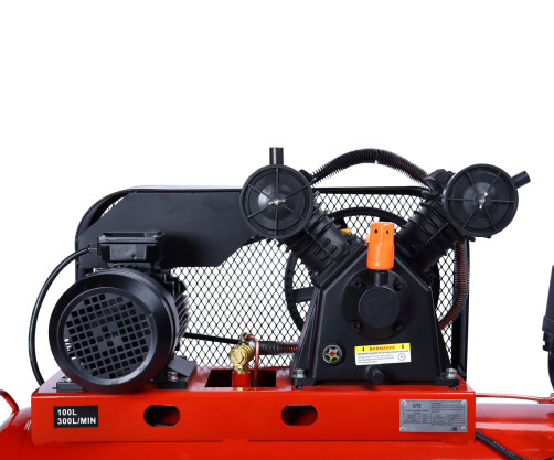 Pneumatic compressor 380V 2.2kW 8atm. 300L/min. receiver-100L piston belt GTE
