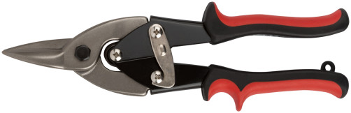Ножницы по металлу усиленные CrV Профи, прорезиненные ручки, прямые 250 мм