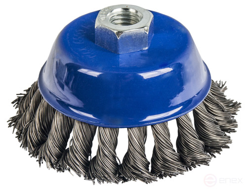 Bowl-shaped twisted PRACTICE Cord Brush 100 mm M14 (1 pc.) blister (773-293)