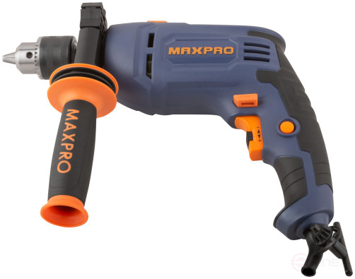 MAX-PRO Дрель ударная 710 Вт; 0-2800 об/мин; ключевой патрон 1,5-13 мм; 1,7 кг; антивибрационная ручка; резиновые вставки; кор.