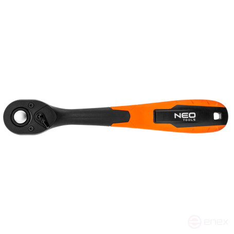 Ratchet wrench, curved 1/2", 250 mm