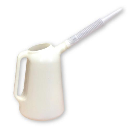 Watering can, measuring capacity for plastic oil 5 l with filling device, for antifreeze and any technical liquids