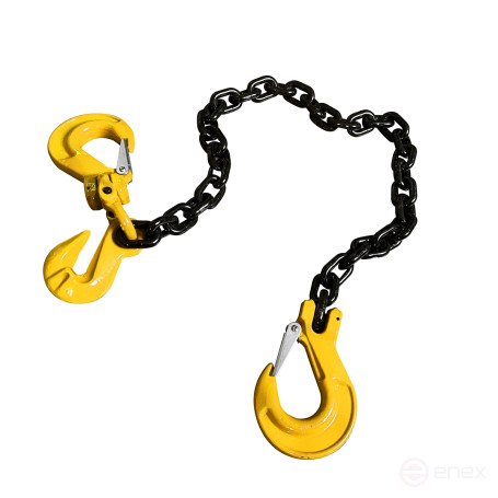 Sling hook-shortening hook 1SC OCALIFT 9t 3m chain glazed chain T8 10x30 for tightening cargo