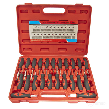 A set of devices ER-86716 for disassembling electrical connectors 23pr., in a case EUREKA /10