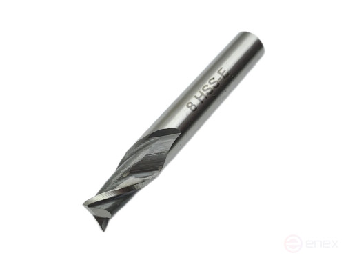 Keyway milling cutter with cylindrical shank f 8.0x11x55 mm R6M5K5 TORNERI T020868