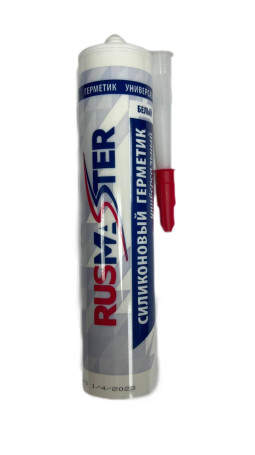 Universal silicone sealant "RUS-MASTER" 300 ml., 280 gr. White, neutral