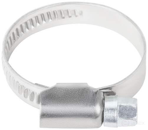 Хомут обжимной накатной, ширина 9 мм, нерж.сталь 23-35 мм