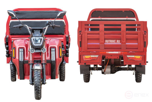 Cargo electric tricycle Rutrike Antey Pro 1500 60V1200W, dark green