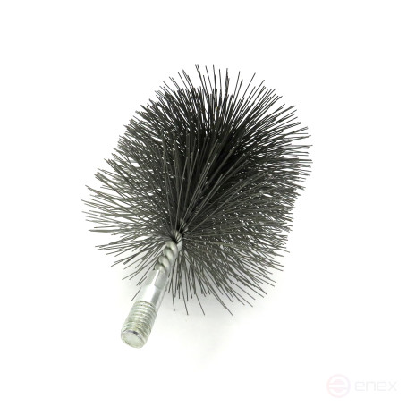 Ерш стальной Д90, ворс 0,50, посадка М12 резьба (14-590) кордщетка щетка для очистки и чистки отверстий, каналов, теплообменника, трубок и оборудования в печных, дымоходных, котельных системах