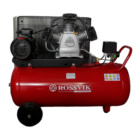 Reciprocating compressor ROSSVIK SB4/S-100.LB75, 950l/min, 10bar, receiver 100L, 380V/5.5kW