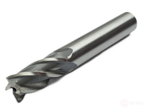 End mill with cylindrical shank f 12x26x83 mm z=4 P6M5K5 TORNERI T020861