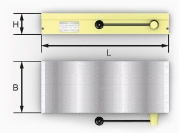 Small-pole magnetic plate PMM 7208-0116 (500x800)