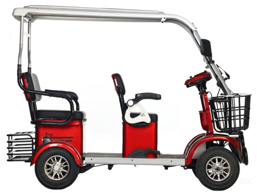 Электротрицикл Rutrike Gelbert Hara 48V/60V 600Вт, красный