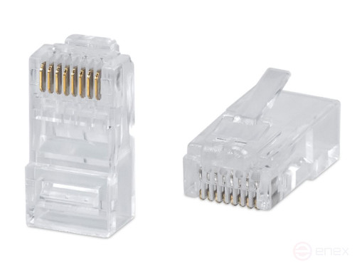 Connector RJ-45 (8P8C) cat.6 RIPO3MCD coating, universal knives (10 pcs each)