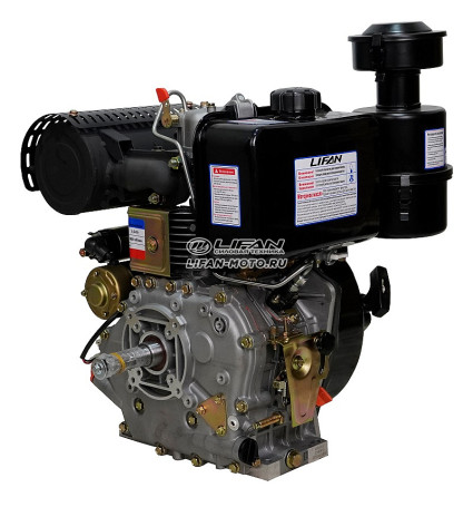 Lifan Diesel 192FD engine, 25mm shaft, 6 Amp coil
