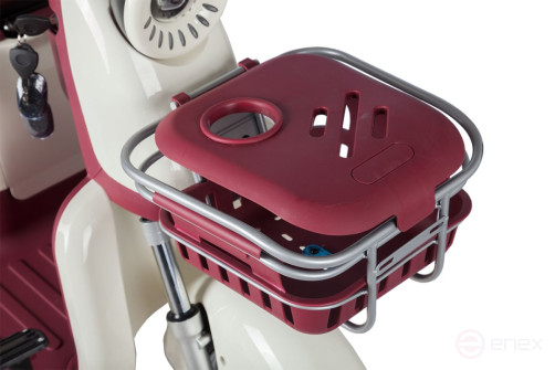 Electric tricycle Rutrike Gelbert Mercury 48V/60V 650W, white and red