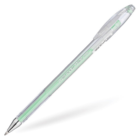 Gel pen Crown "Hi-Jell Pastel" green pastel, 0.8mm