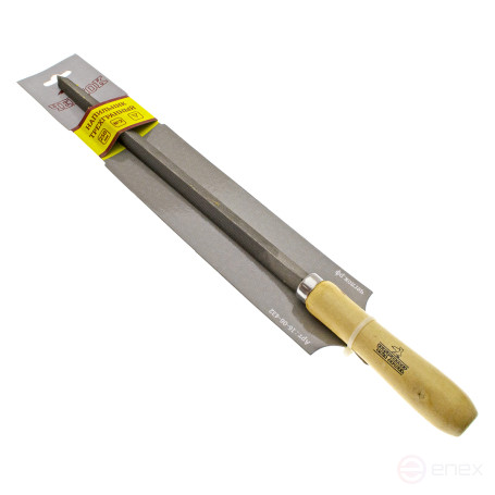 Напильник трехгранный, с деревянной ручкой, 250мм №2, ЧЕГЛОК (12/72)