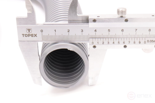 ACG Hose (without connectors) for dust pump 2.5 m (diameter 36 mm) GREY 1027256