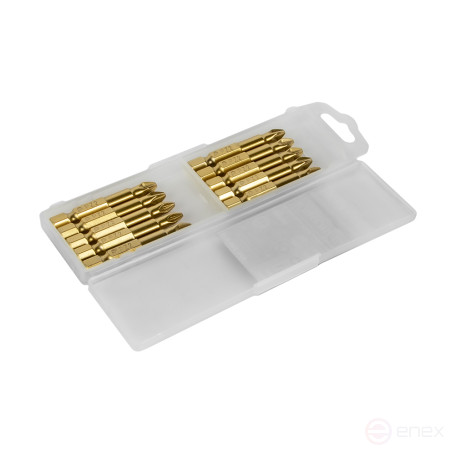 Бита отверточная ПРАКТИКА "Эксперт" PZ-2 х 50мм Tin (10шт), кассета (036-964)