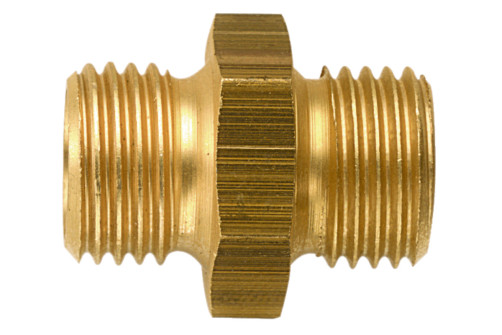 Double nipple, 1/2"x 1/2" external thread;