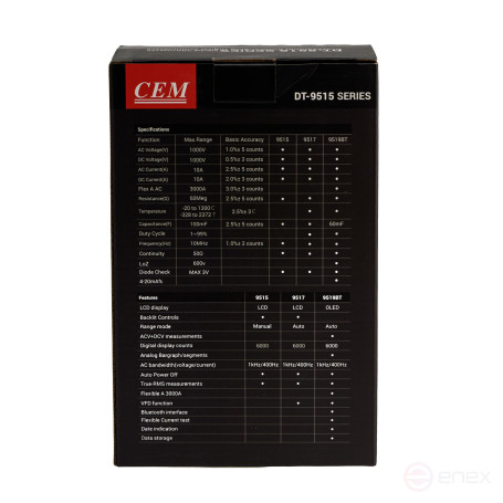 DT-9519BT Мультиметр цифровой с функцией True RMS