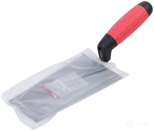 Мастерок каменщика, прорезиненная ручка 180 мм