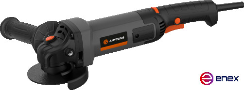 Сетевая УШМ Anycons, 125мм, 1400Вт, 12000 об/мин, AC-CAGL1400