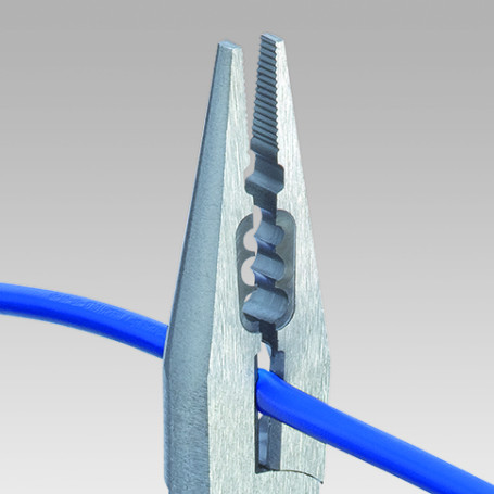 Плоскогубцы электрика для монтажа проводов, рез: провол. ср. Ø 2.5 мм, твёрд. Ø 1.6 мм, L-160 мм, хром, 2-к ручки