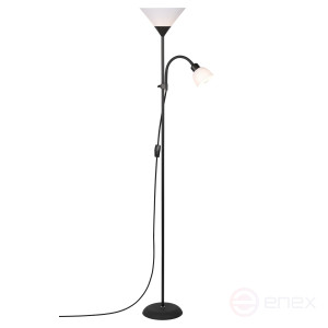 7088-502 Floor Lamp Rivoli Alexandrina 7088-502 Floor Lamp 1 x E27 40W + 1 x E14 40W Black