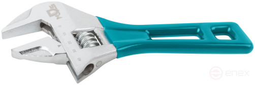 Ключ разводной с тонкими губками, пластиковая накладка на ручку, 200 мм (45 мм )