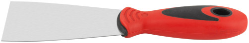 Spatula, stainless steelsteel, rubberized handle 60 mm