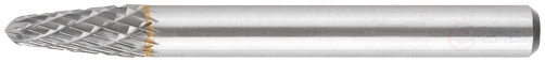 Шарошка карбидная, штифт 6 мм, тип "L", коническая закругленная 6х16х61 мм