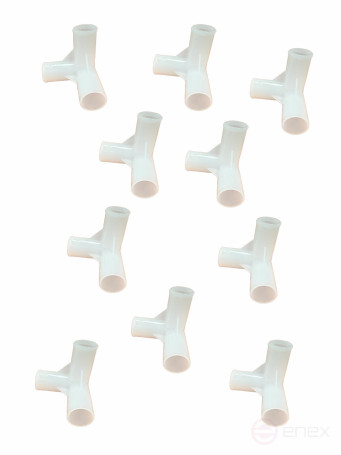 Corners connectors for greenhouses for seedlings 75 and 100 cm high replaceable 10 pcs. Geoplastboard color white