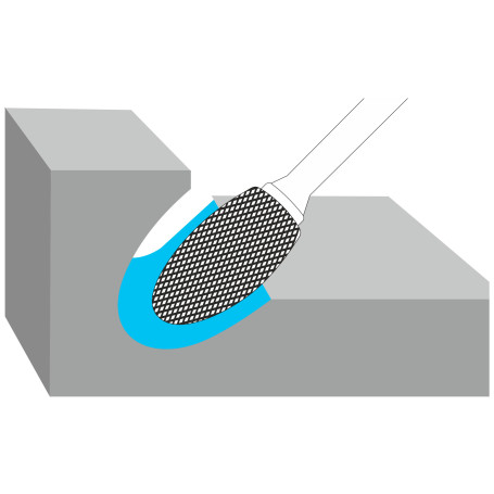 KORNOR oval borehole E1925BM06, double notch