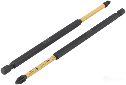 Набор торсионных бит, 2шт., CUTOP Profi Plus, PZ2, 150 мм