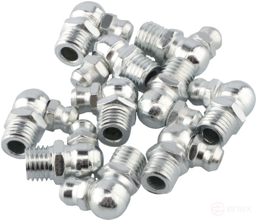 Пресс-маслёнка M8х1 угловая (10 шт)(Н2, 90°) АвтоDело 42168