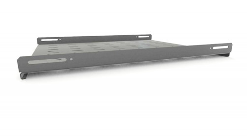 TSH3L-650-RAL7035 Stationary shelf, depth 650 mm, with side mounting, load up to 20 kg, for cabinets of the TTB, TTR series, 485x650mm (WxDxH), color gray (RAL 7035)