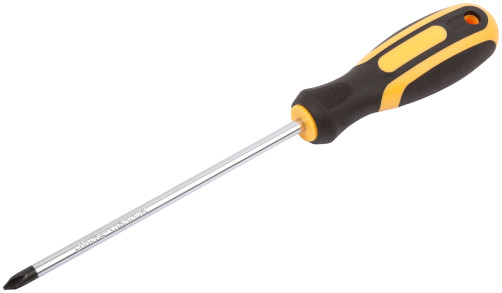 Screwdriver "Contour", CrV steel, rubberized handle 6x150 mm PH2