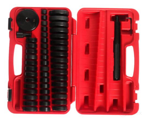 Набор оправок для выпрессовки подшипников, втулок, сальников 18-74мм 50 предметов в кейсе JTC