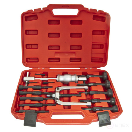 Набор съемников ER-86852 внутренних подшипников цанговый с обратным молотком(8-58мм) 16пр., в кейсе ЭВРИКА /1/2