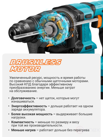 Battery punch BORT BHD-20Li-SR (2x4.0Ah+battery)