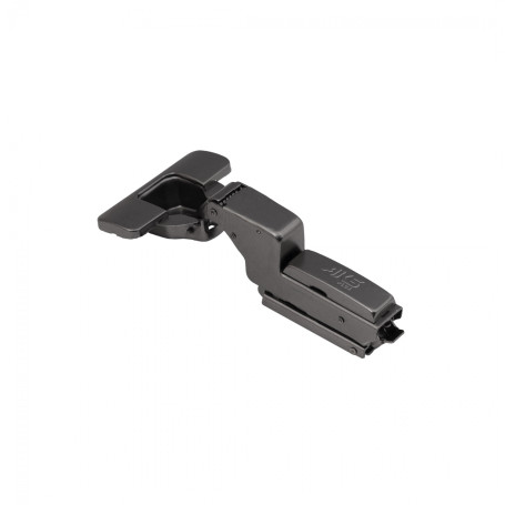 Петля внутренняя с доводчиком 45мм h0 clip-on AKS PLUS 3D узкая черная (саморезы, заглушки)