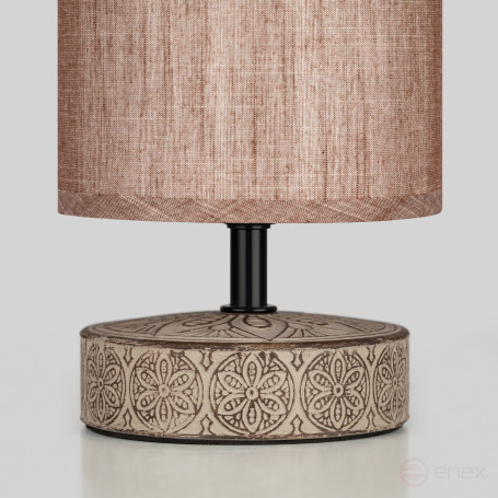 Настольная лампа Rivoli Eleanor 7070-502 1 * Е14 40 Вт керамика кофейная