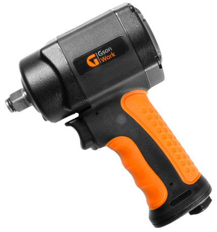 Pneumatic compound short impact wrench 1/2" 1200 Nm