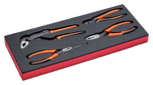 A set of hinge-lip tools of modular design, 4 items
