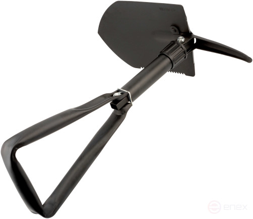 Лопатка автомобильная (L-580мм; складная; с киркой; в чехле) АвтоDело 44001