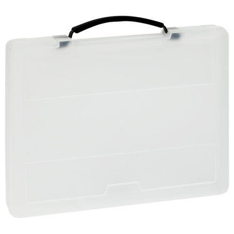 STAMM briefcase with retractable handle, 275*365*50mm, transparent