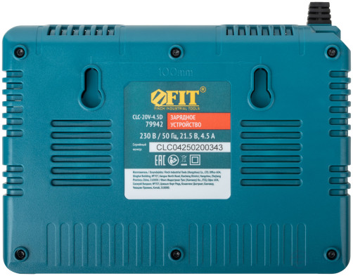 Зарядное устройство 230 В/50 Гц; 21,5 В; 4,5 А; коробка