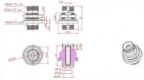 FA-S00Z-FC/FC-N/GN-SL Оптический проходной адаптер FC-FC, SM, simplex, корпус металл, зеленые колпачки